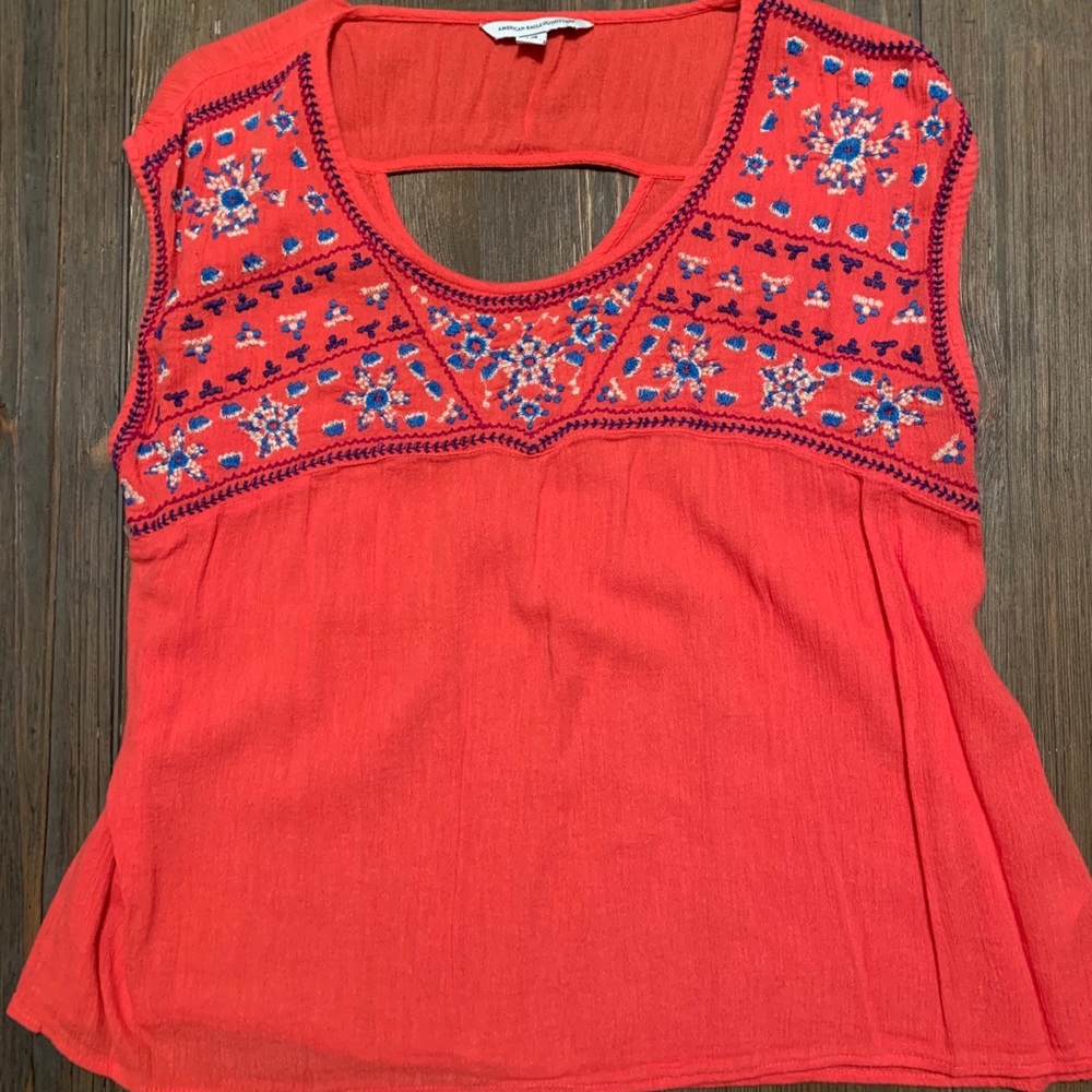American Eagle Embroidered Blouse